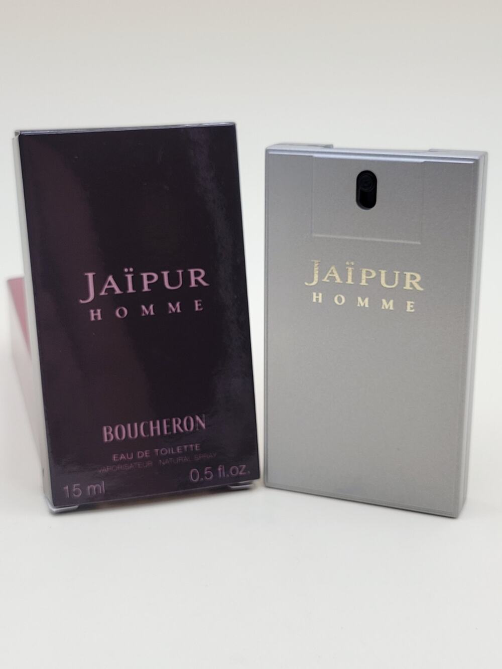 Boucheron JAÏPUR HOMME 15ml 0.5 oz Eau de Toilette Travel Size Spray Vtg Rare